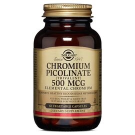 Минералы Solgar Хром Пиколинат, Chromium Picolinate, 500 мкг, 60 капсул (SOL00871)