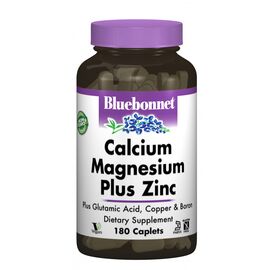 Минералы Bluebonnet Nutrition Кальций Магний + Цинк, 180 капсул (BLB-00699)
