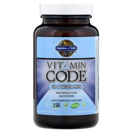Мультивитамин Garden of Life Мужские Мультивитамины 50+, Vitamin Code, 120 вегетарианск (GOL-11369)