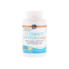 Жирные кислоты Nordic Naturals Рыбий жир + Коэнзим Q10, 1000 мг, Ultimate Omega + CoQ10, 1 (NOR01892)