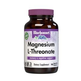 Аминокислота Bluebonnet Nutrition L-Треонат Магния, Magnesium L-Threonate, 90 вегетарианских (BLB0750)