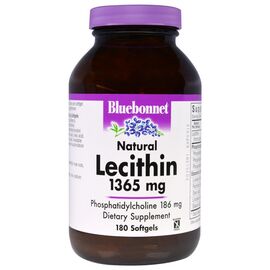 Аминокислота Bluebonnet Nutrition Натуральный Лецитин 1365мг, 180 желатиновых капсул (BLB-00926)