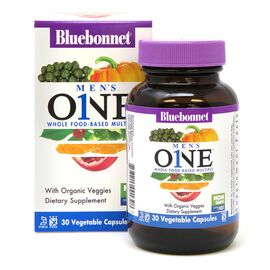 Мультивитамин Bluebonnet Nutrition Мужские Мультивитамины, Men's One, 30 растительных капсул (BLB0139)