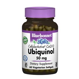 Антиоксидант Bluebonnet Nutrition Убихинол 50мг, Cellular Active, 60 желатиновых капсул (BLB-00791)