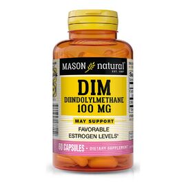 Трави Mason Natural Дііндолілметан 100мг, DIM Diindolylmethane, 60 капсул (MAV-17815)