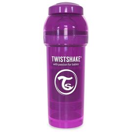 Пляшечка для годування Twistshake антиколькова 260 мл, фіолетова (24856)