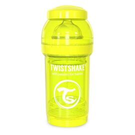 Пляшечка для годування Twistshake антиколькова 180 мл, жовта (24882)
