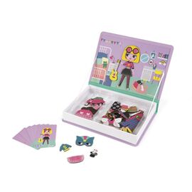 Развивающая игрушка Janod Магнитная книга Наряды для девочки (J02718)