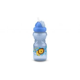 Поильник-непроливайка Nuvita с трубочкой 18м+ 370 мл синий (NV1457Blue)
