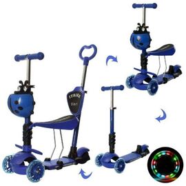 Самокат iTrike Maxi 5 в 1 блакитний (JR 3-077-DBL blue)