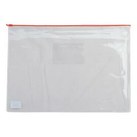 Папка на блискавці Buromax А4, plastic zipper red (BM.3946-05)
