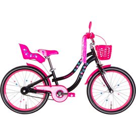 Велосипед Formula 20" Flower Premium рама-10" 2022 Black/Pink (OPS-FRK-20-173)