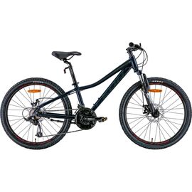 Велосипед Leon 24" Junior AM DD рама-12" 2022 Black/Khaki (OPS-LN-24-078)