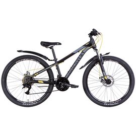 Велосипед Discovery 26" Trek AM DD рама-18" 2022 Black/Yellow (OPS-DIS-26-484)