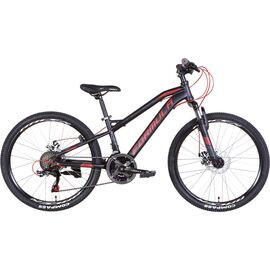 Велосипед Formula 24" BlackWood AM DD рама-12,5" 2022 Black/Red (OPS-FR-24-355)