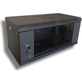 Шкаф настенный Hypernet 4U 19" 600x350 (WMNC-350-4U-FLAT-BLACK)