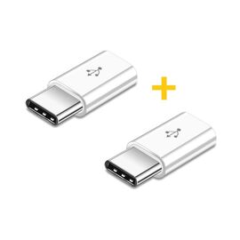 Переходник MicroUSB to Type-C AC-014 2 pcs XoKo (XK-AC014-WHT2)
