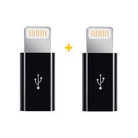 Переходник MicroUSB to Lightning AC-030 2 pcs XoKo (XK-AC030-BK2)