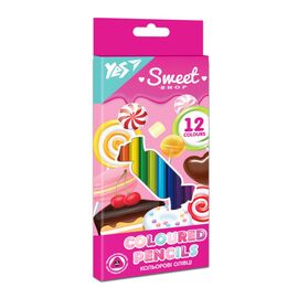 Олівці кольорові Yes Sweet Cream 12 кольорів (290663)