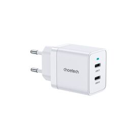 Зарядное устройство Choetech 2xUSB-C 40W PD/QC/PPS (Q5006-EU-WH)
