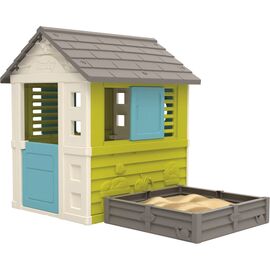 Игровой домик Smoby Садовый 2 в 1 с песочницей или грядкой 174 х 110 х 127 см (810728)