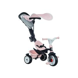 Детский велосипед Smoby Беби Драйвер с козырьком и багажником Розовый (741501)