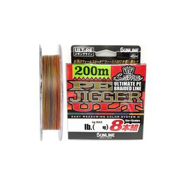 Шнур Sunline PE-Jigger ULT x8 200m 2.5/0.250mm 40lb/18.5kg Multi Color (1658.11.09)