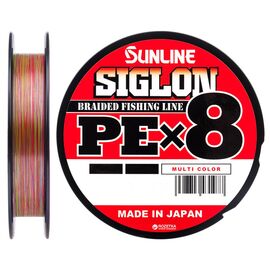 Шнур Sunline Siglon PE х8 150m 0.4/0.108mm 6lb/2.9kg Multi Color (1658.09.97)