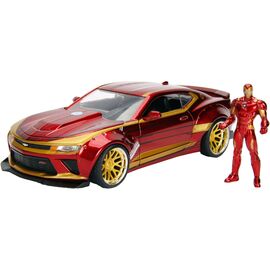 Машина Jada металлическая марвел. Мстители: Шевроле Камаро (2016) с фигуркой Железного человека 1:24 (253225003)