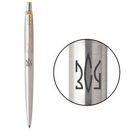 Ручка шариковая Parker JOTTER 17 UKRAINE SS GT BP Трезубец ЗСУ (16032_T039b)