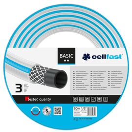 Поливочный шланг Cellfast BASIC, 1/2', 50м, 3 слоя, до 25 Бар, -20…+60°C (10-402)