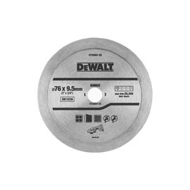 Диск пильный DeWALT алмазный керамика/кафель, 76 х 1,0 х 9,5 мм, 1 шт. (DT20591)
