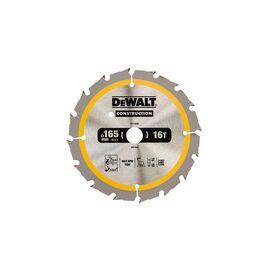 Диск пильный DeWALT CONSTRUCTION 165 х 20 мм, 16z (ATB), 20 градусов (DT1948)