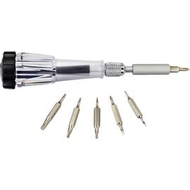 Отвертка Black&Decker с битами PH000/SL1.5, PH00/SL2.0, PH0/SL2.5, T7, T15, T6, 7 шт, АВС пластик (A7197)