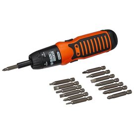 Отвертка Black&Decker с битами PH1, PZ2, SL8, Tx20, SQ1, PZ2, SQ3, L= 50 мм, 19 шт, блистер (A7073)