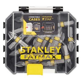 Набор бит Stanley FatMax, Pozidriv, Pz2, L= 25 мм, 20 шт, кейс (STA88568)