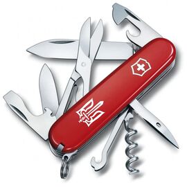 Ніж Victorinox Climber Ukraine Red "Тризуб ОУН" (1.3703_T0300u)