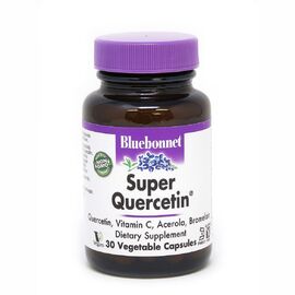 Витаминно-минеральный комплекс Bluebonnet Nutrition Кверцетин, Super Quercetin, 30 вегетарианских капсул (BLB-00550)