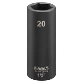 Головка торцевая DeWALT IMPACT ударная длинная, 1/2 х 20 мм (DT7554)