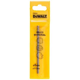 Сверло DeWALT универсальное D=5 мм,L=113 мм,WL=83 мм, 1 шт (DT6518)