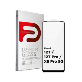 Стекло защитное Armorstandart Full Glue Xiaomi 12T / 12T Pro / Poco X5 Pro 5G Black (ARM62878)