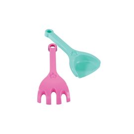 Игрушка для песка Tigres Лопатка и грабли Цветок бирюзово-розовый (39630)
