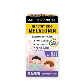 Аминокислота Mason Natural Детский Мелатонин, вкус фруктов, Healthy Kids Melatonin, 60 таблет (MAV18545)