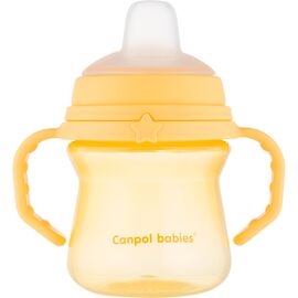 Поїльник-непроливайка Canpol babies з силіконовим носиком FirstCup 150 мл Жовта (56/614_yel)