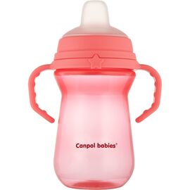 Поильник-непроливайка Canpol babies с силиконовым носиком FirstCup 250 мл Розовая (56/615_pin)