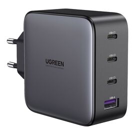 Зарядное устройство Ugreen 4xUSB 100W GAN (USB-A+3*USB-C) Tech Fast Charger CD226 Grey (90575)