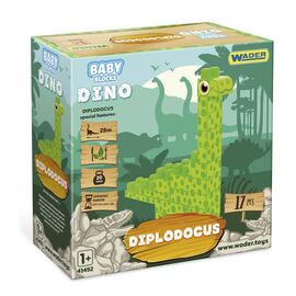 Конструктор Wader Baby Blocks Дино - диплодок (41493)