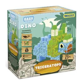 Конструктор Wader Baby Blocks Дино - трицератопс (41494)