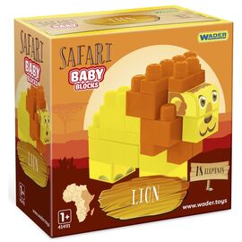 Конструктор Wader Baby Blocks Сафари - лев (41503)