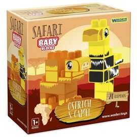 Конструктор Wader Baby Blocks Сафари - страус & верблюд (41504)